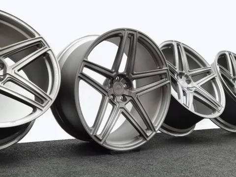 22 Zoll VOSSEN 5-Doppelspeichen Stealth grey, gebürstet Alufelgen
