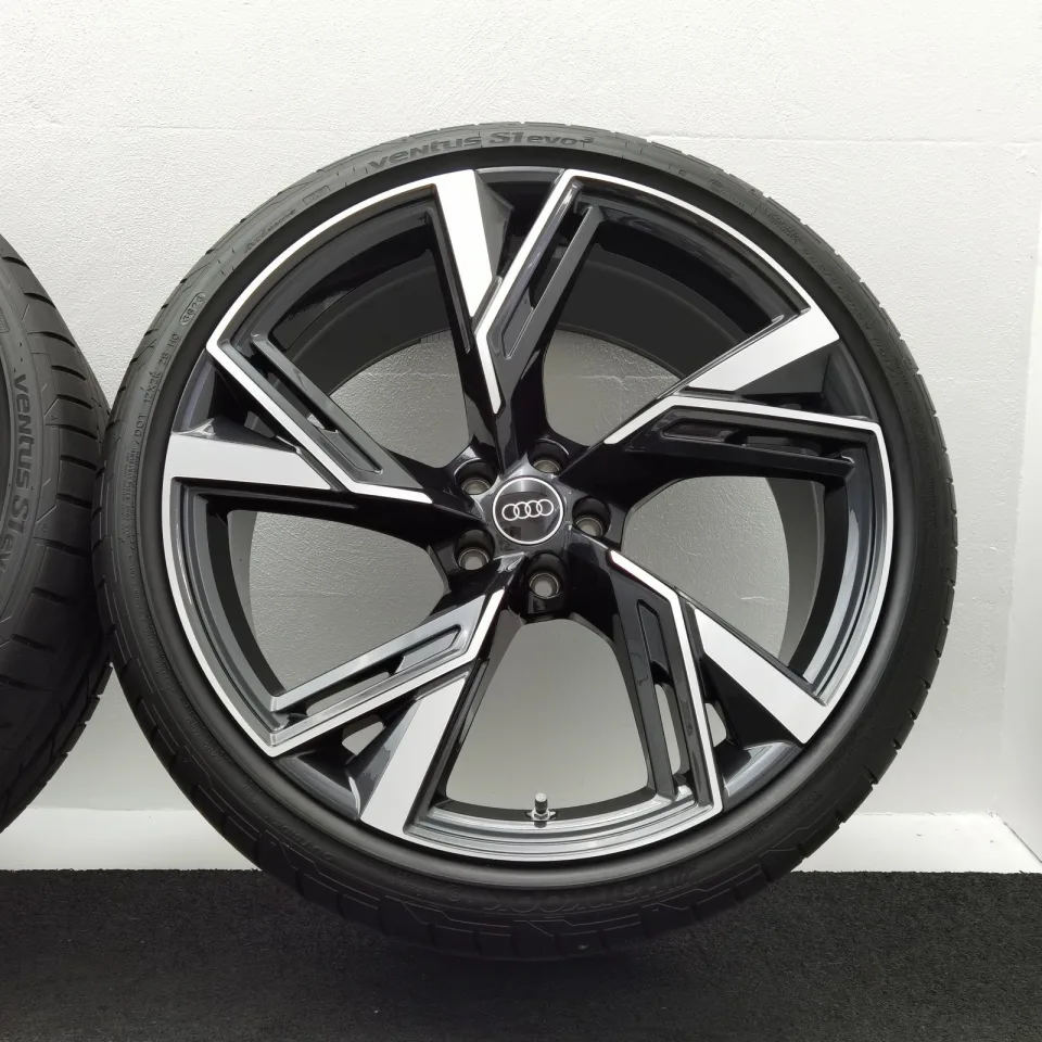 22 Zoll Audi 5-V-Speichen-Trapez Anthrazit glänzend, glanzgedreht Sommerräder / Hankook Ventus S1 evo3 (soundabsorber) (AO) 285/30 R22 – Bild 6