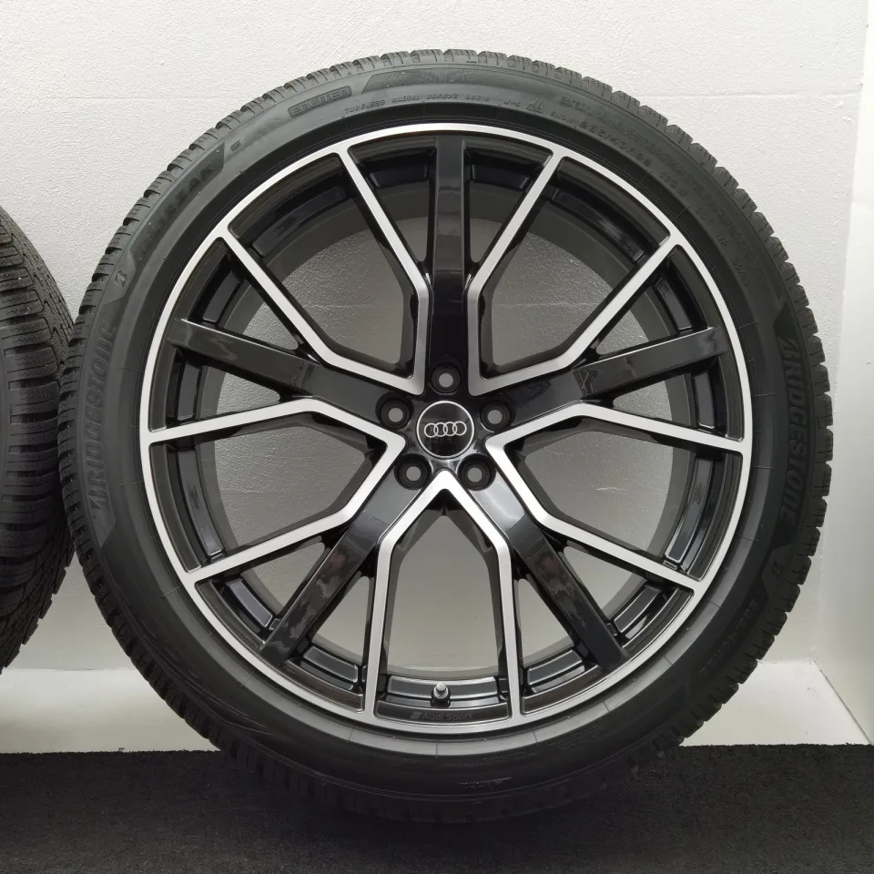 22 Zoll Audi 5-V-Speichen-Stern Anthrazit glänzend, glanzgedreht Winterräder / Bridgestone Blizzak 6 285/40 R22 – Bild 7