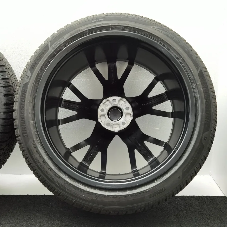 22 Zoll Audi 5-V-Speichen-Stern Anthrazit glänzend, glanzgedreht Winterräder / Bridgestone Blizzak 6 285/40 R22 – Bild 8