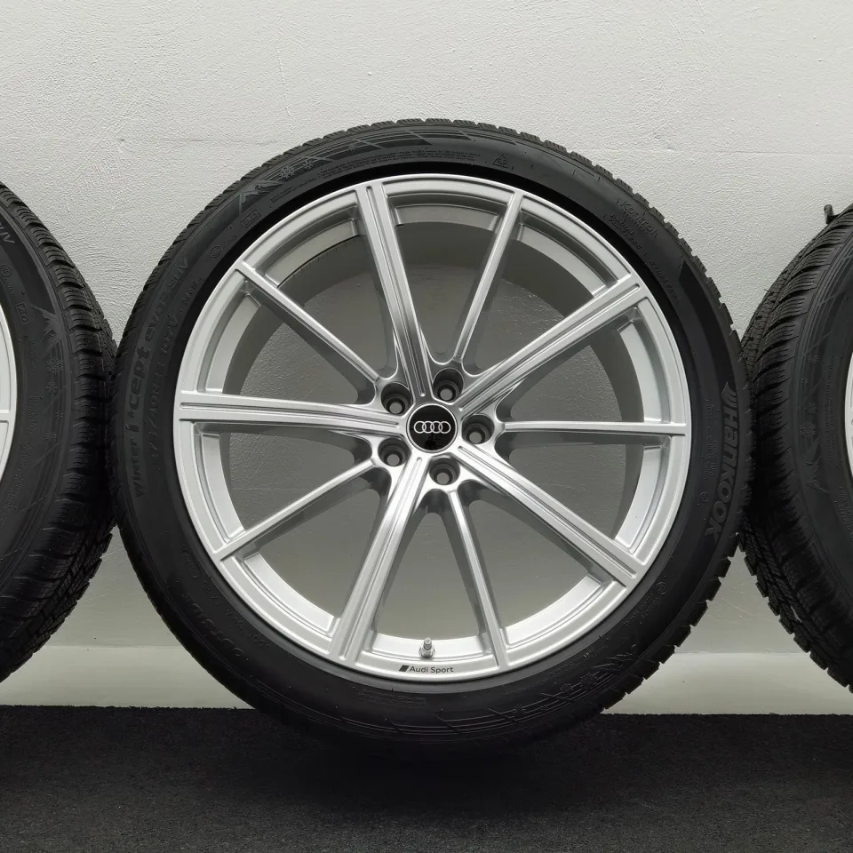 22 Zoll Audi 10-Speichen-Stern Silber Winterräder / Hankook Winter i*cept evo2 SUV (W320A) AO 275/40 R22 – Bild 5
