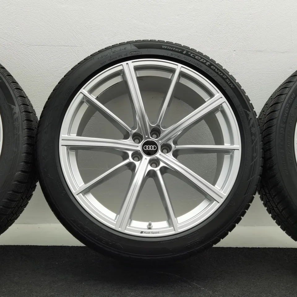 22 Zoll Audi 10-Speichen-Stern Silber Winterräder / Hankook Winter i*cept evo2 SUV (W320A) AO 275/40 R22 – Bild 4