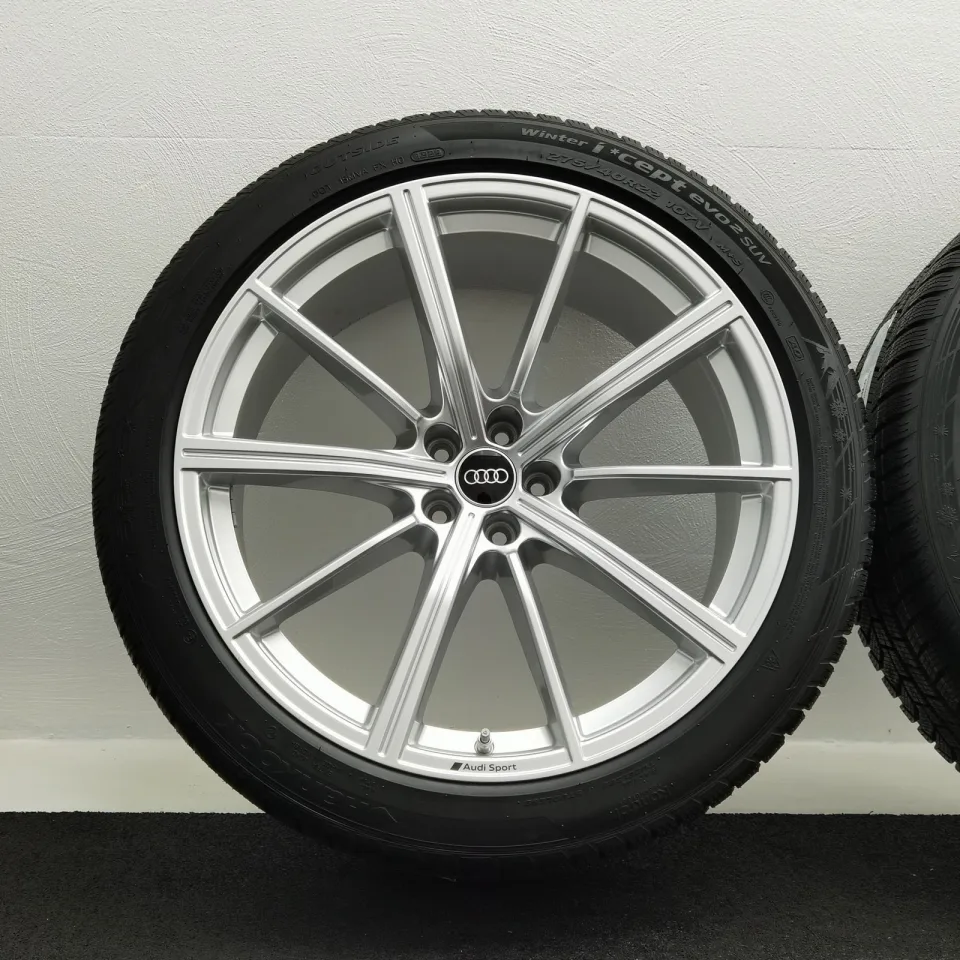 22 Zoll Audi 10-Speichen-Stern Silber Winterräder / Hankook Winter i*cept evo2 SUV (W320A) AO 275/40 R22 – Bild 3