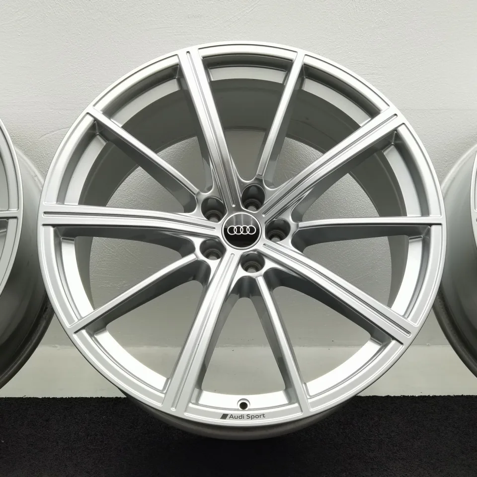22 Zoll Audi 10-Speichen-Stern Silber Alufelgen – Bild 3