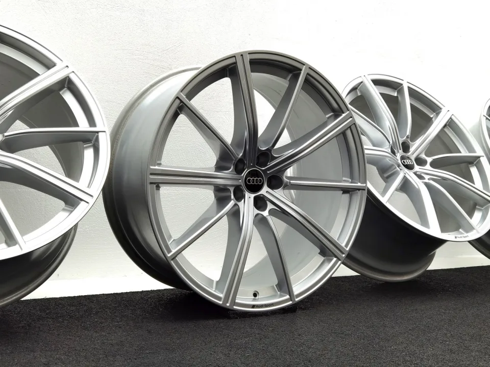 22 Zoll Audi 10-Speichen-Stern Silber Alufelgen – Bild 1