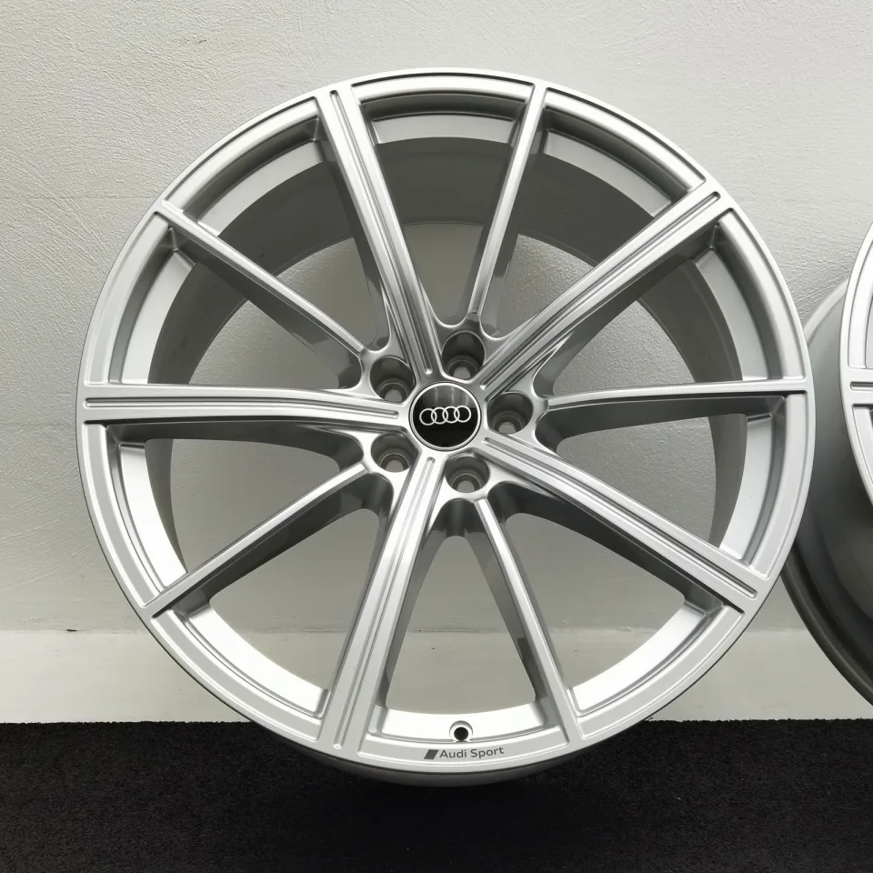 22 Zoll Audi 10-Speichen-Stern Silber Alufelgen – Bild 2