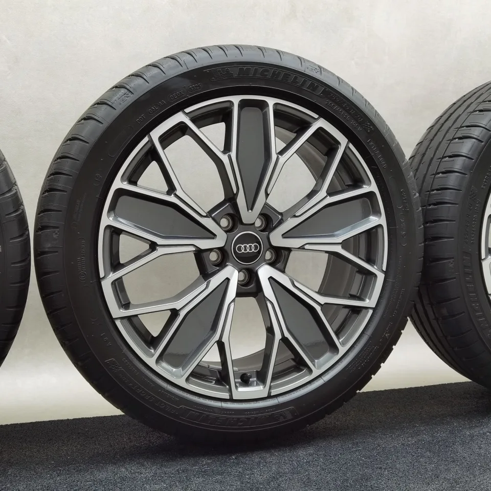 20 Zoll Audi 5-Doppel-Y-Speichen Graphitgrau, glanzgedreht Sommerräder / Michelin Pilot Sport 4 SUV 255/45 R20 – Bild 4