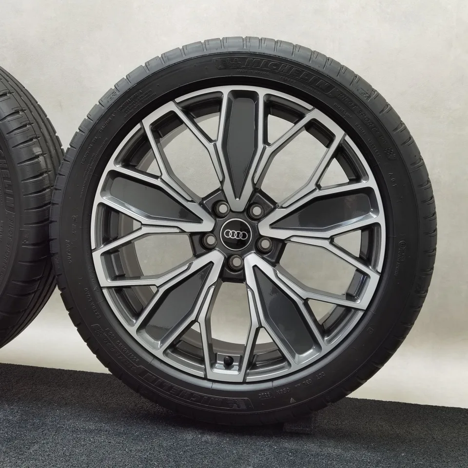 20 Zoll Audi 5-Doppel-Y-Speichen Graphitgrau, glanzgedreht Sommerräder / Michelin Pilot Sport 4 SUV 255/45 R20 – Bild 6