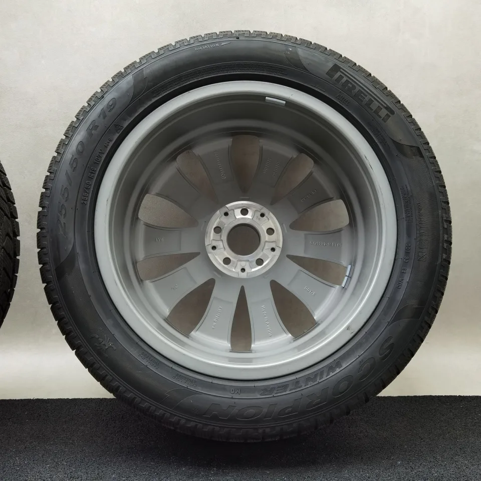 19 Zoll Mercedes-Benz 5-Doppelspeichen Grau glänzend, glanzgedreht Winterräder / Pirelli Scorpion Winter N0 255/50 R19 – Bild 9
