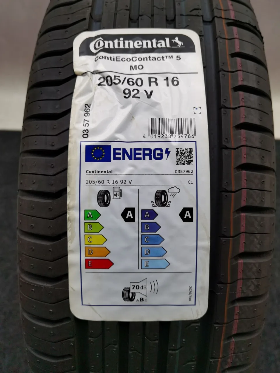 Continental ContiEcoContact 5 MO 205/60 R16 Sommerreifen – Bild 2