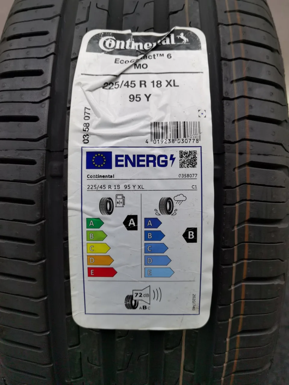 Continental EcoContact 6 MO 225/45 R18 Sommerreifen – Bild 2