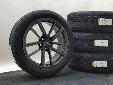 20 Zoll Audi 5-Doppelspeichen (Audi Sport) Schwarz metallic Ganzjahresräder / Pirelli Scorpion All Season SF3 NCS 255/45 R20
