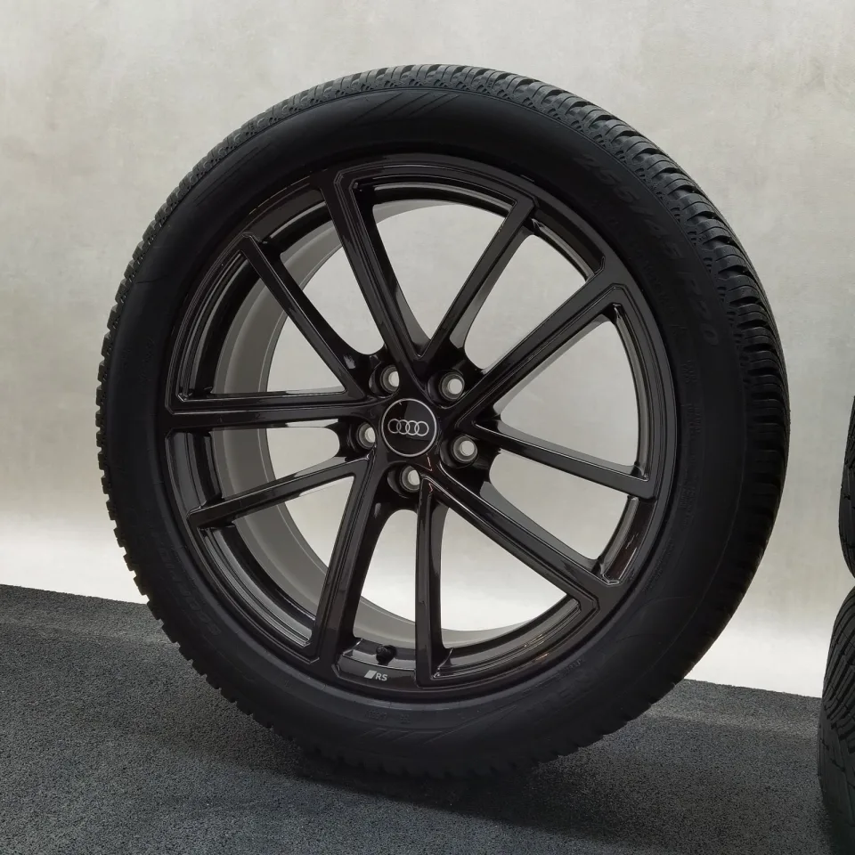 20 Zoll Audi 5-Doppelspeichen (Audi Sport) Schwarz metallic Ganzjahresräder / Pirelli Scorpion All Season SF3 NCS 255/45 R20 – Bild 3