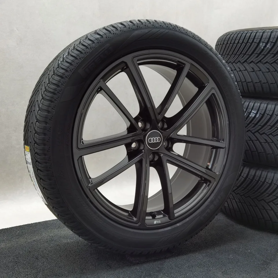 20 Zoll Audi 5-Doppelspeichen (Audi Sport) Schwarz metallic Ganzjahresräder / Pirelli Scorpion All Season SF3 NCS 255/45 R20 – Bild 2