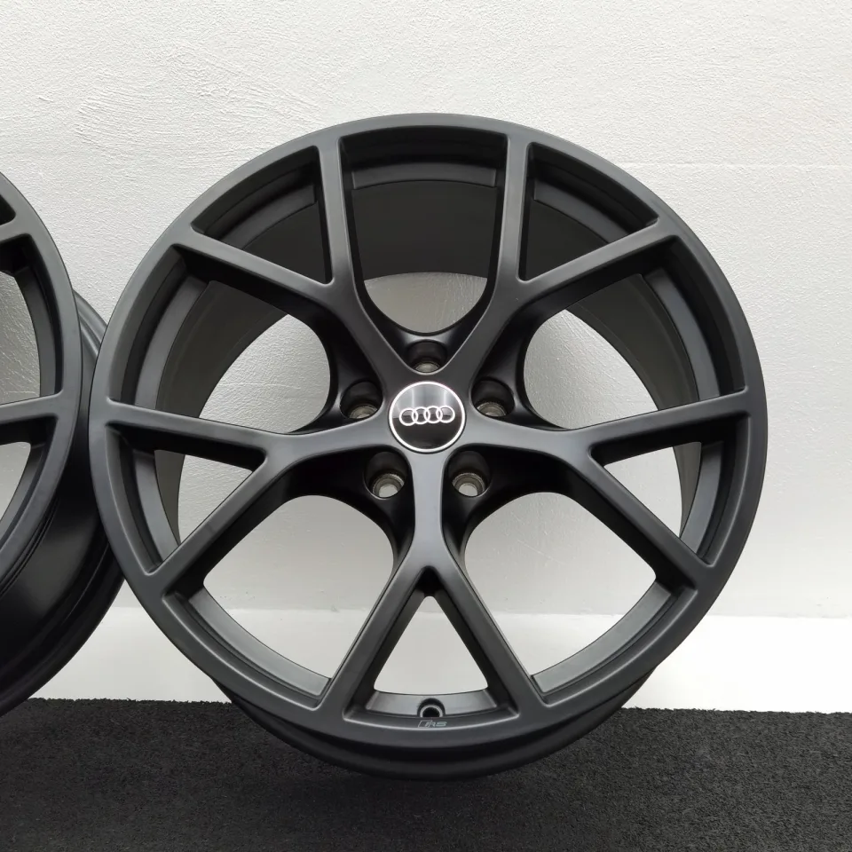 19 Zoll Audi 5-Y-Speichen Schwarz matt Alufelgen – Bild 6