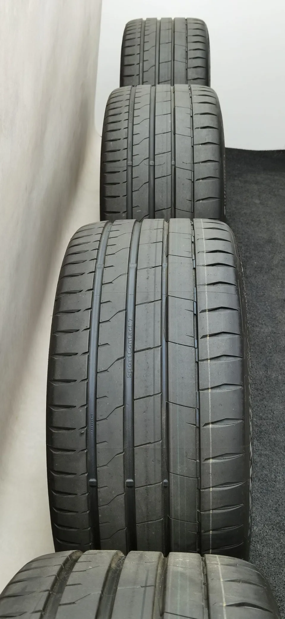 22 Zoll Audi 5-Y-Speichen Schwarz matt Sommerräder / Continental Sportcontact 7 ContiSilent AO 285/30 R22 – Bild 2
