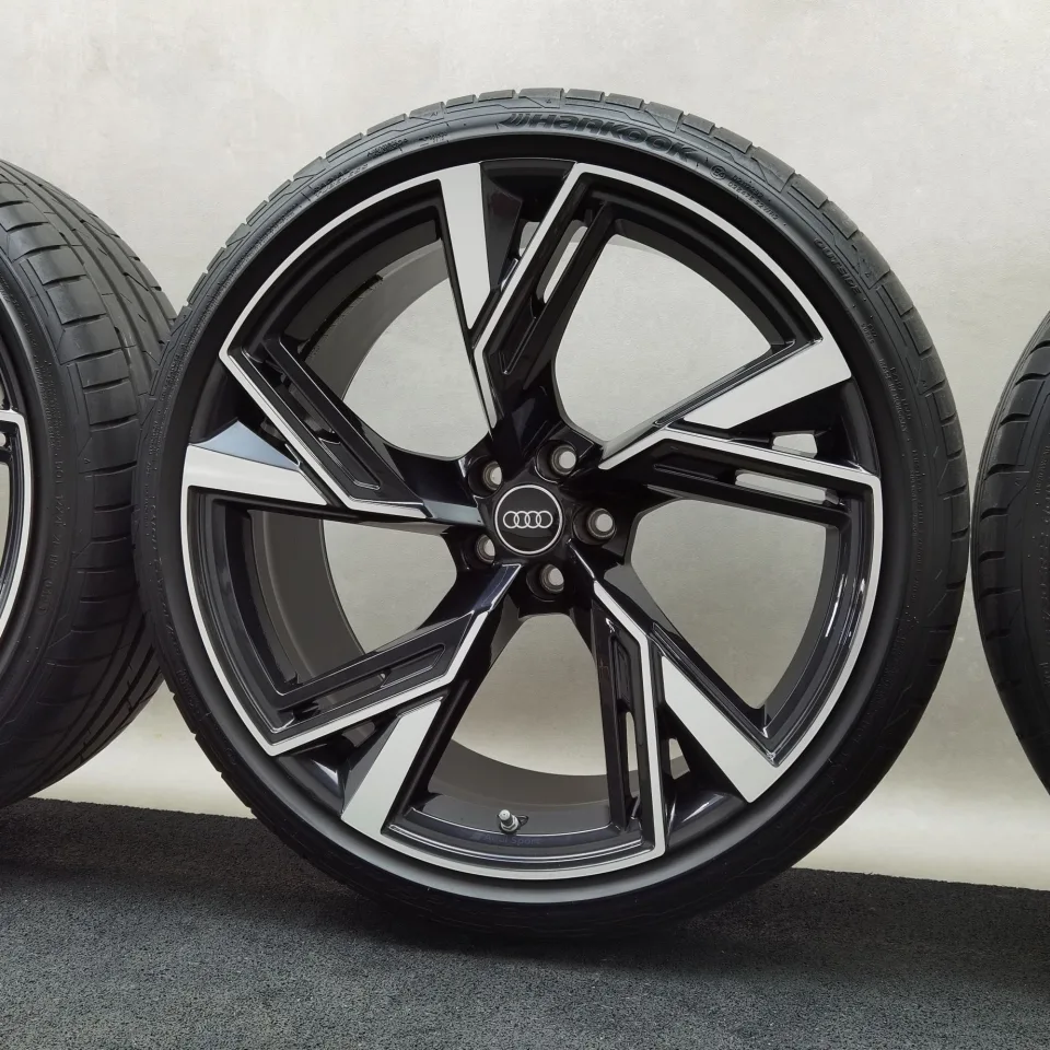 22 Zoll Audi 5-V-Speichen-Trapez Anthrazit glänzend, glanzgedreht Sommerräder / Hankook Ventus S1 evo3 (soundabsorber) (AO) 285/30 R22 – Bild 7