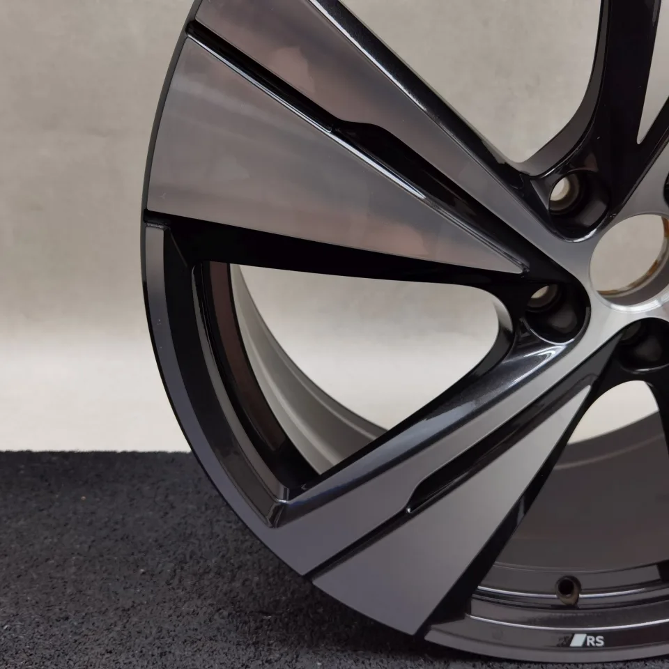 21 Zoll Audi 5-Arm-Split Schwarz metallic, glanzgedreht Alufelgen – Bild 3
