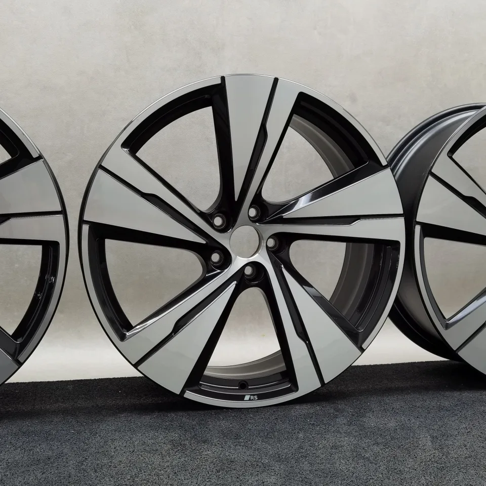 21 Zoll Audi 5-Arm-Split Schwarz metallic, glanzgedreht Alufelgen – Bild 5