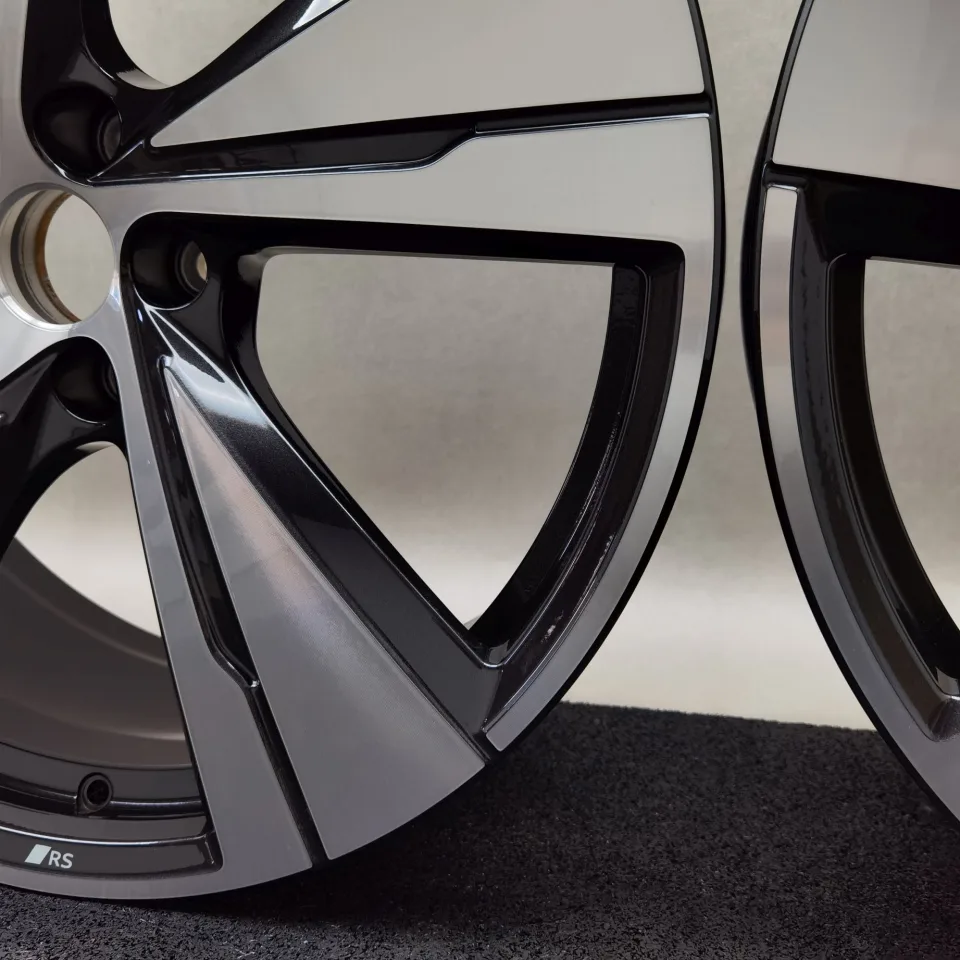 21 Zoll Audi 5-Arm-Split Schwarz metallic, glanzgedreht Alufelgen – Bild 11
