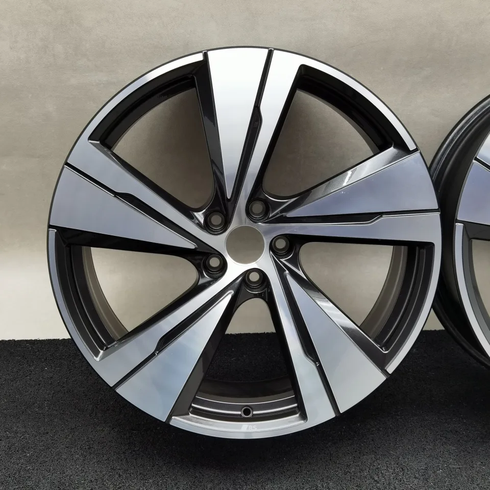 21 Zoll Audi 5-Arm-Split Schwarz metallic, glanzgedreht Alufelgen – Bild 2