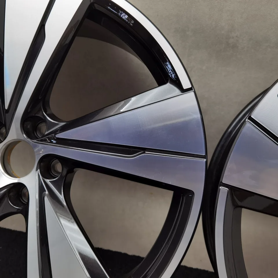 21 Zoll Audi 5-Arm-Split Schwarz metallic, glanzgedreht Alufelgen – Bild 6