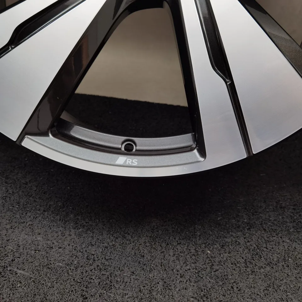 21 Zoll Audi 5-Arm-Split Schwarz metallic, glanzgedreht Alufelgen – Bild 9