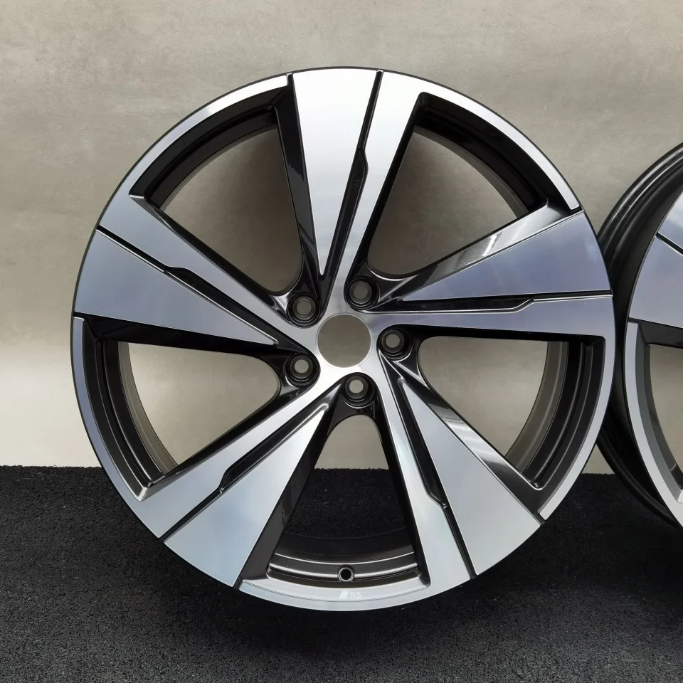 21 Zoll Audi 5-Arm-Split Schwarz metallic, glanzgedreht Alufelgen – Bild 2