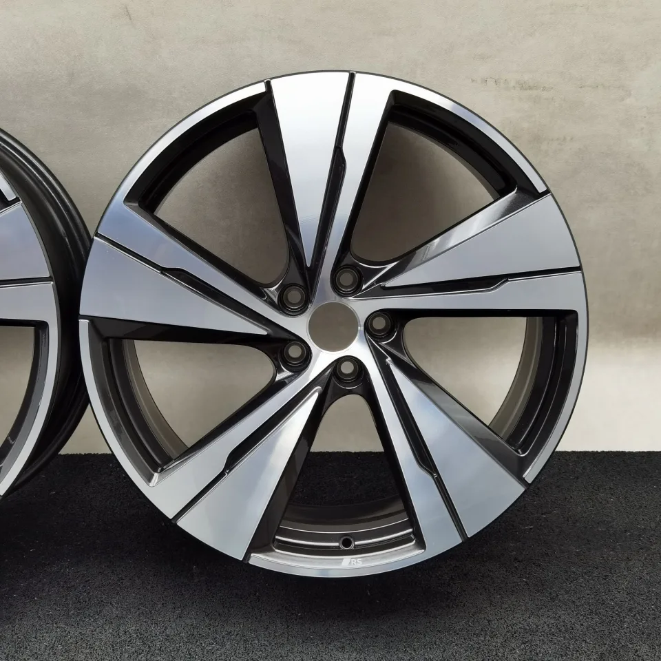 21 Zoll Audi 5-Arm-Split Schwarz metallic, glanzgedreht Alufelgen – Bild 8