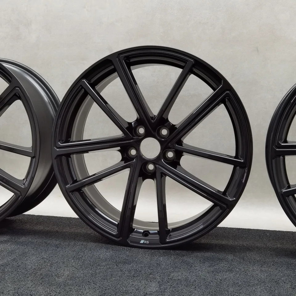 20 Zoll Audi 5-Doppelspeichen (Audi Sport) Schwarz metallic Alufelgen – Bild 4