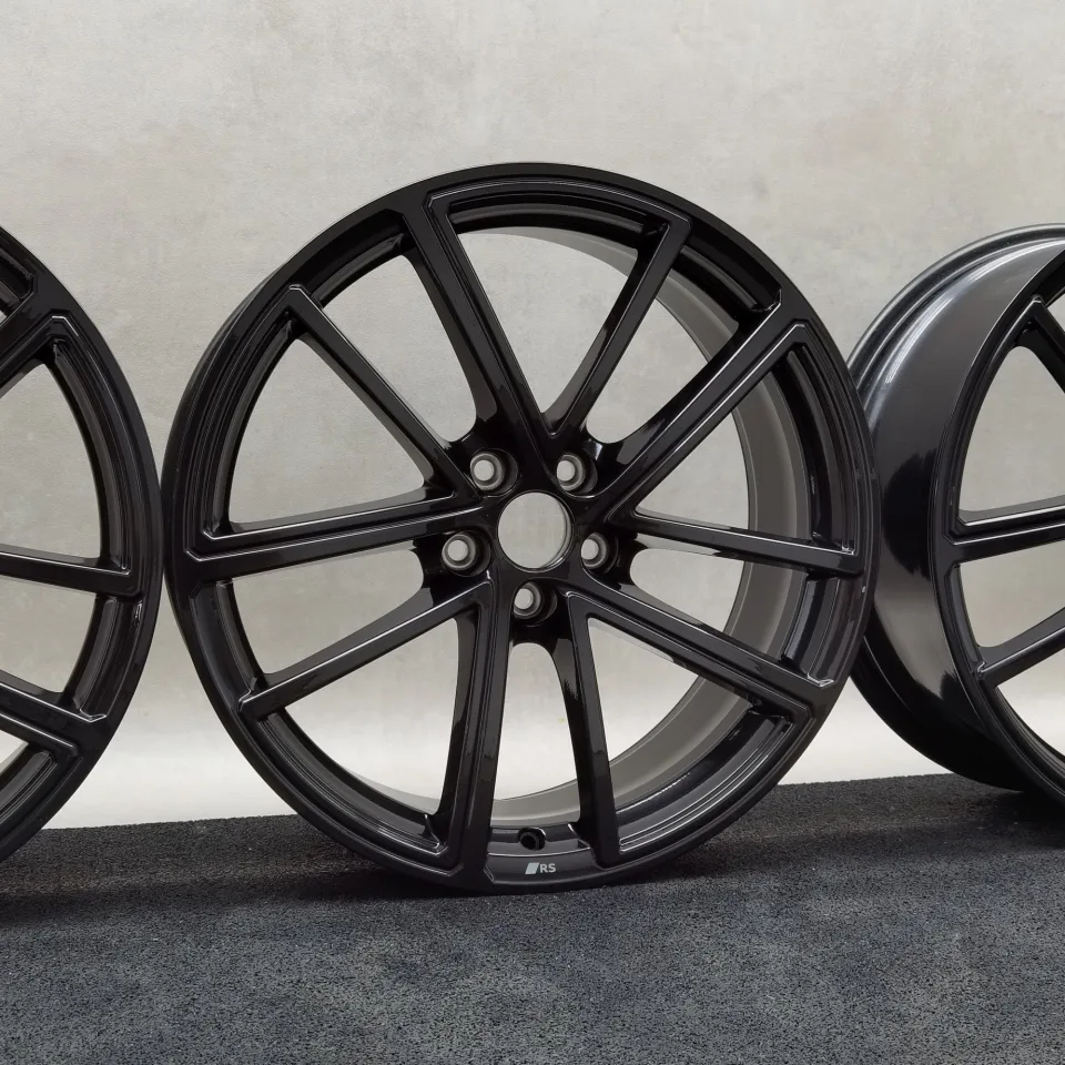 20 Zoll Audi 5-Doppelspeichen (Audi Sport) Schwarz metallic Alufelgen – Bild 3