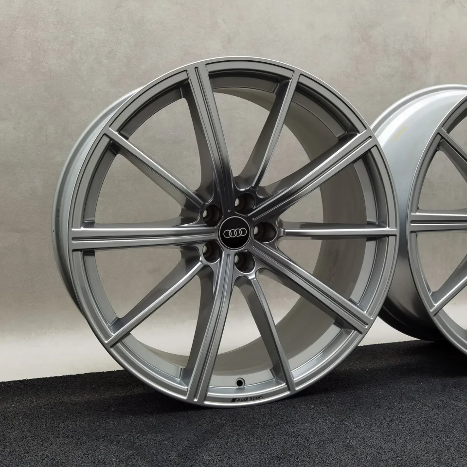 22 Zoll Audi 10-Speichen-Stern Silber Alufelgen – Bild 2