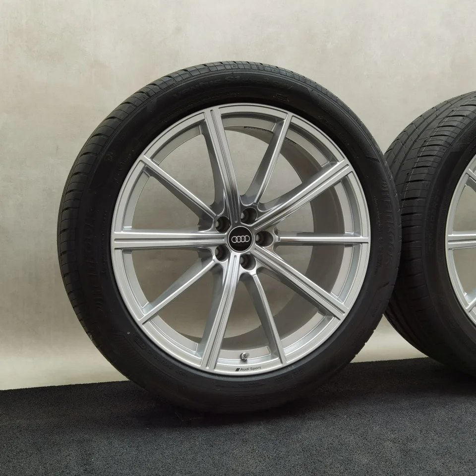 22 Zoll Audi 10-Speichen-Stern Silber Sommerräder / Hankook Ventus S1 evo3 SUV (K127A) 295/40 R22 – Bild 3