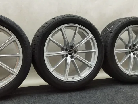 22 Zoll Audi 10-Speichen-Stern Silber Sommerräder / Hankook Ventus S1 evo3 SUV (K127A) 295/40 R22