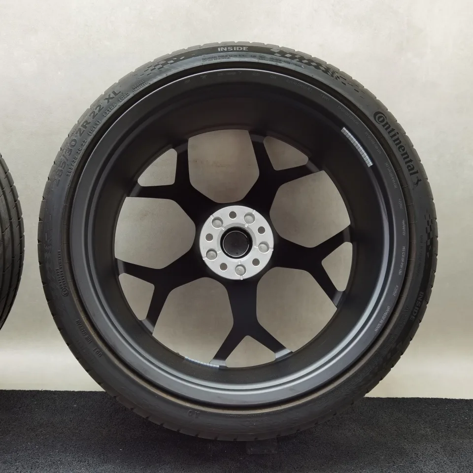 22 Zoll Audi 5-Y-Speichen Schwarz matt Sommerräder / Continental Sportcontact 7 ContiSilent AO 285/30 R22 – Bild 7