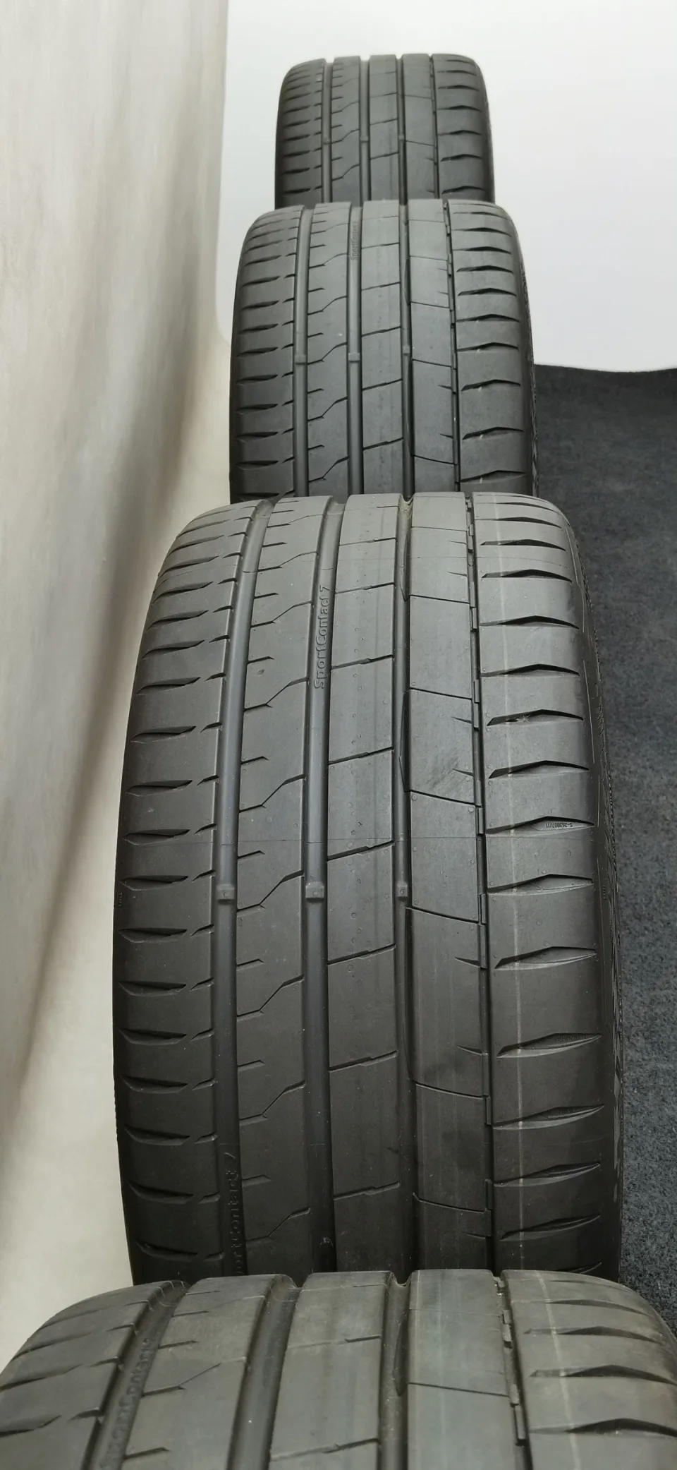 22 Zoll Audi 5-Y-Speichen Schwarz matt Sommerräder / Continental Sportcontact 7 ContiSilent AO 285/30 R22 – Bild 2