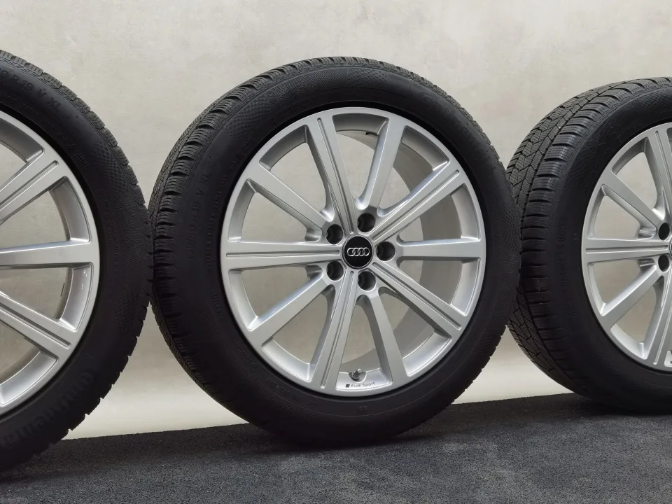 19 Zoll Audi 10-Speichen-Stern Silber Winterräder / Continental WinterContact TS 860 S (AO) 225/50 R19 – Bild 1