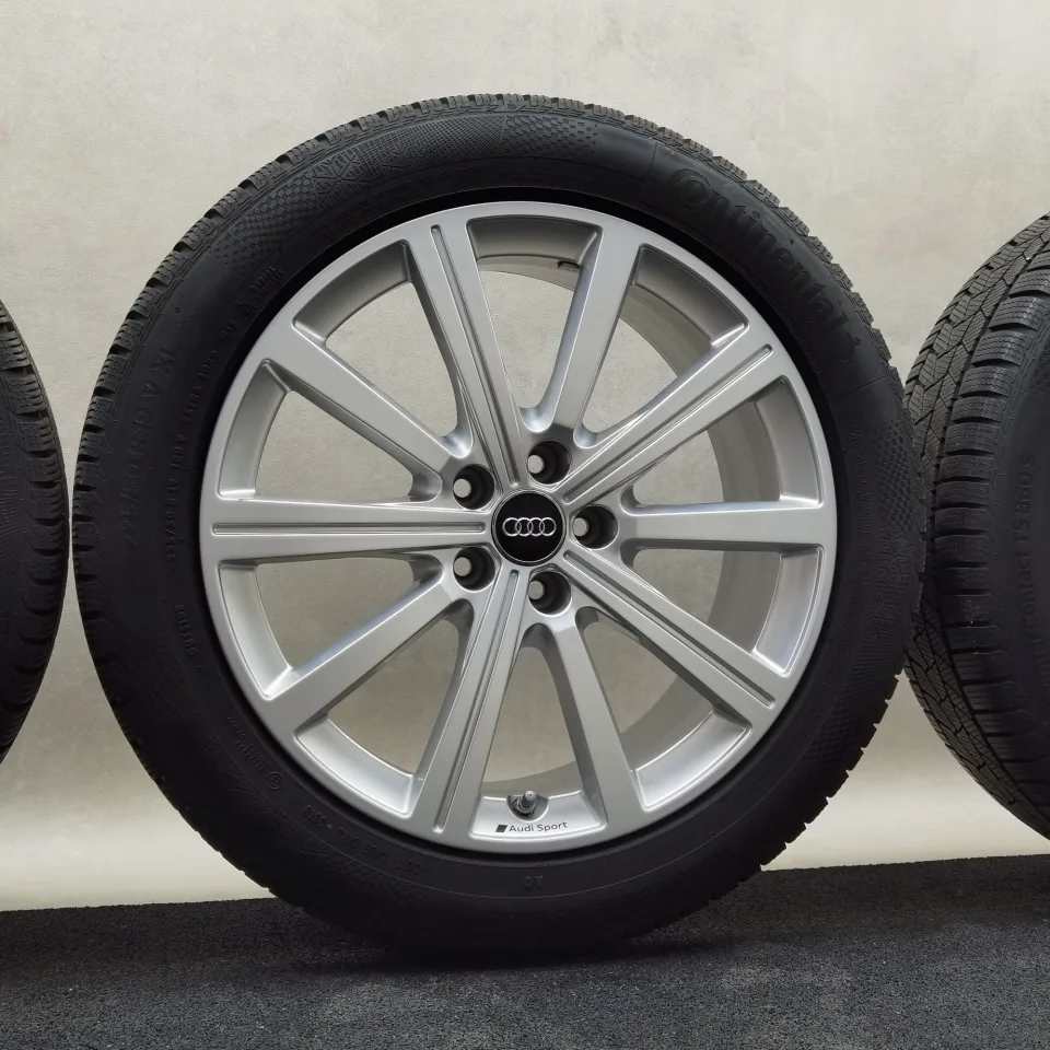 19 Zoll Audi 10-Speichen-Stern Silber Winterräder / Continental WinterContact TS 860 S (AO) 225/50 R19 – Bild 4