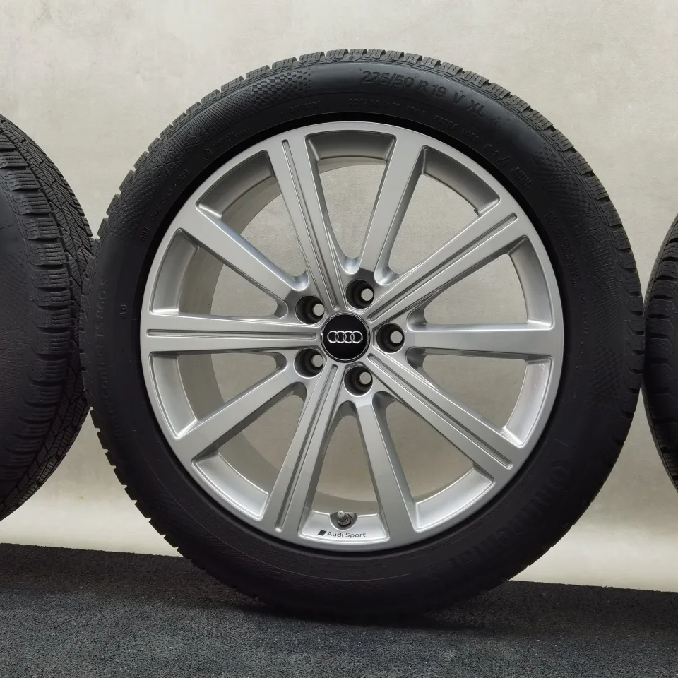 19 Zoll Audi 10-Speichen-Stern Silber Winterräder / Continental WinterContact TS 860 S (AO) 225/50 R19 – Bild 6
