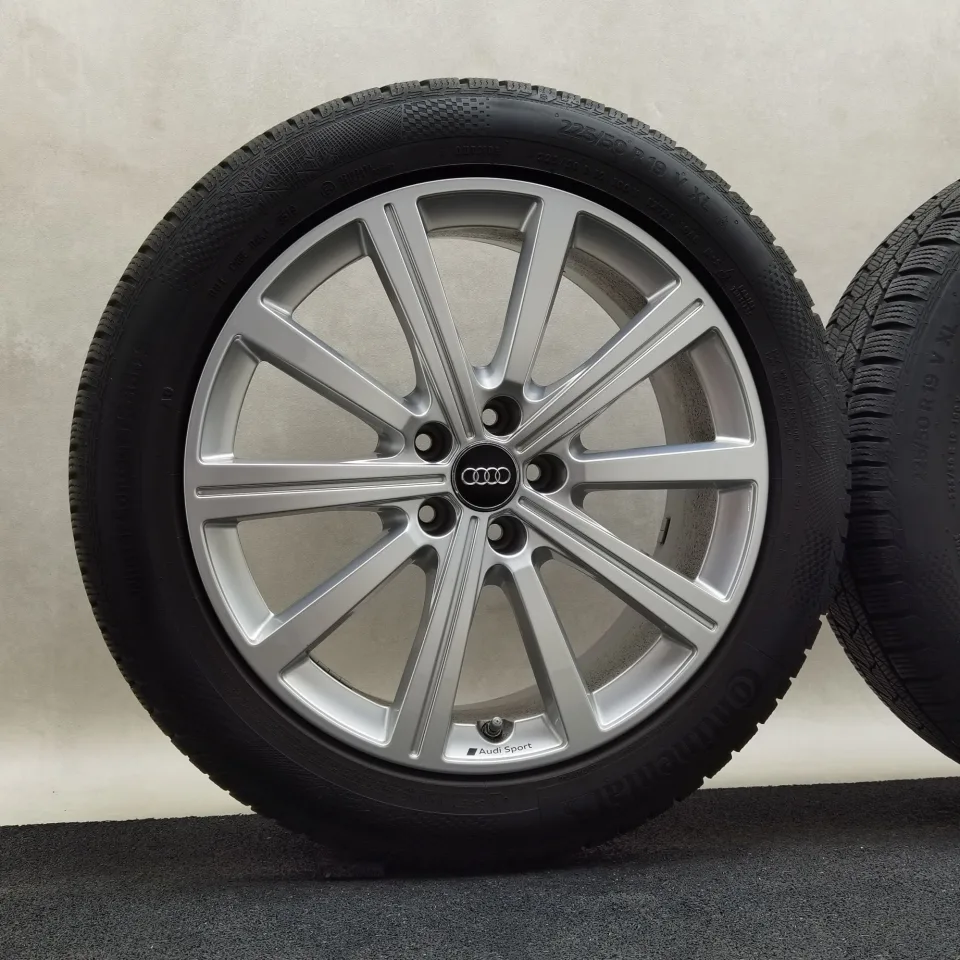 19 Zoll Audi 10-Speichen-Stern Silber Winterräder / Continental WinterContact TS 860 S (AO) 225/50 R19 – Bild 3