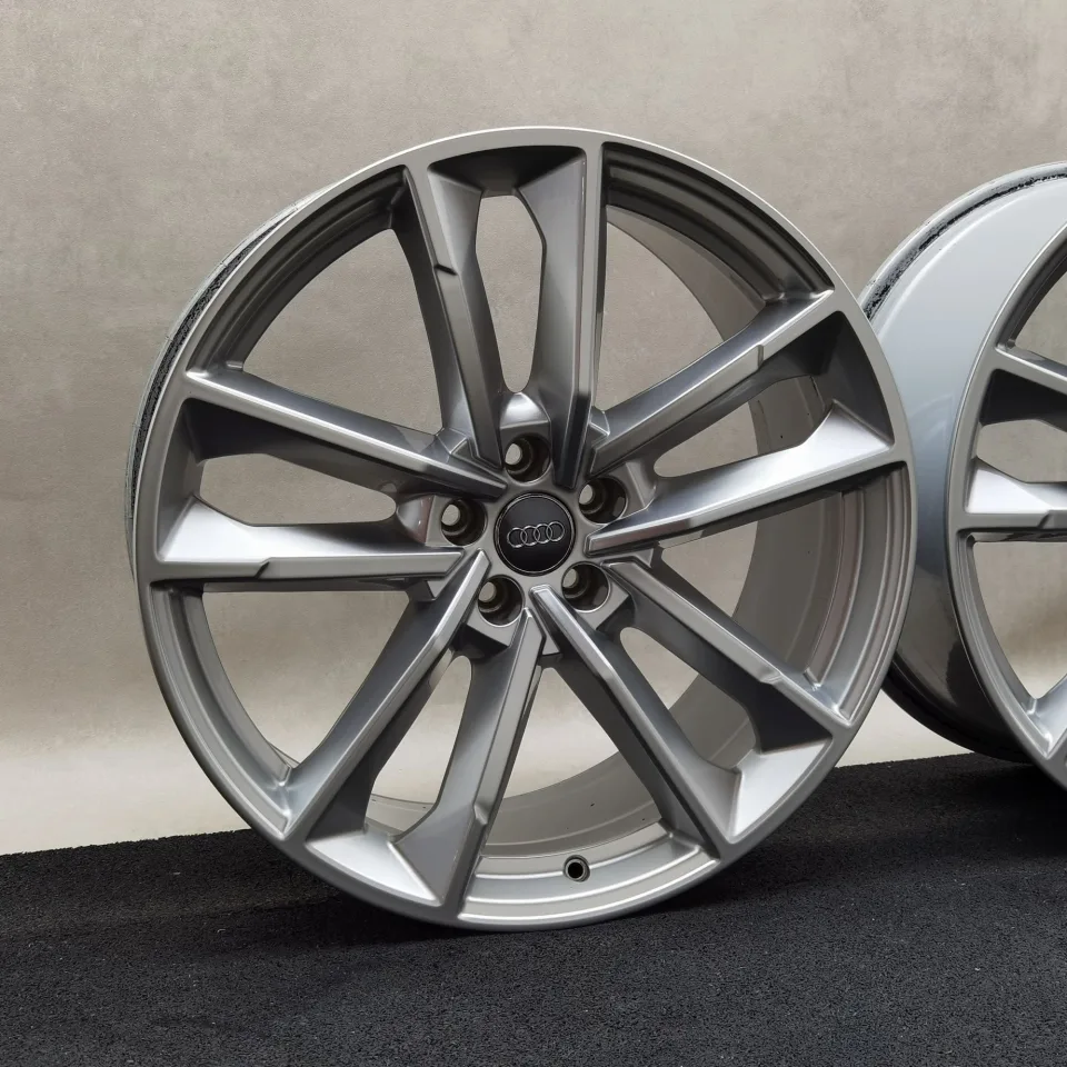 21 Zoll Audi 5-Arm-Doppelarm Silber Alufelgen – Bild 2