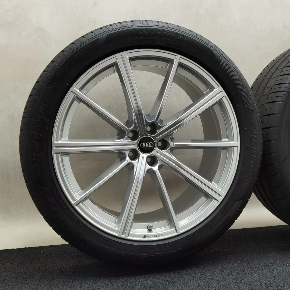 22 Zoll Audi 10-Speichen-Stern Silber Sommerräder / Hankook Ventus S1 evo3 SUV (K127A) 295/40 R22 – Bild 3
