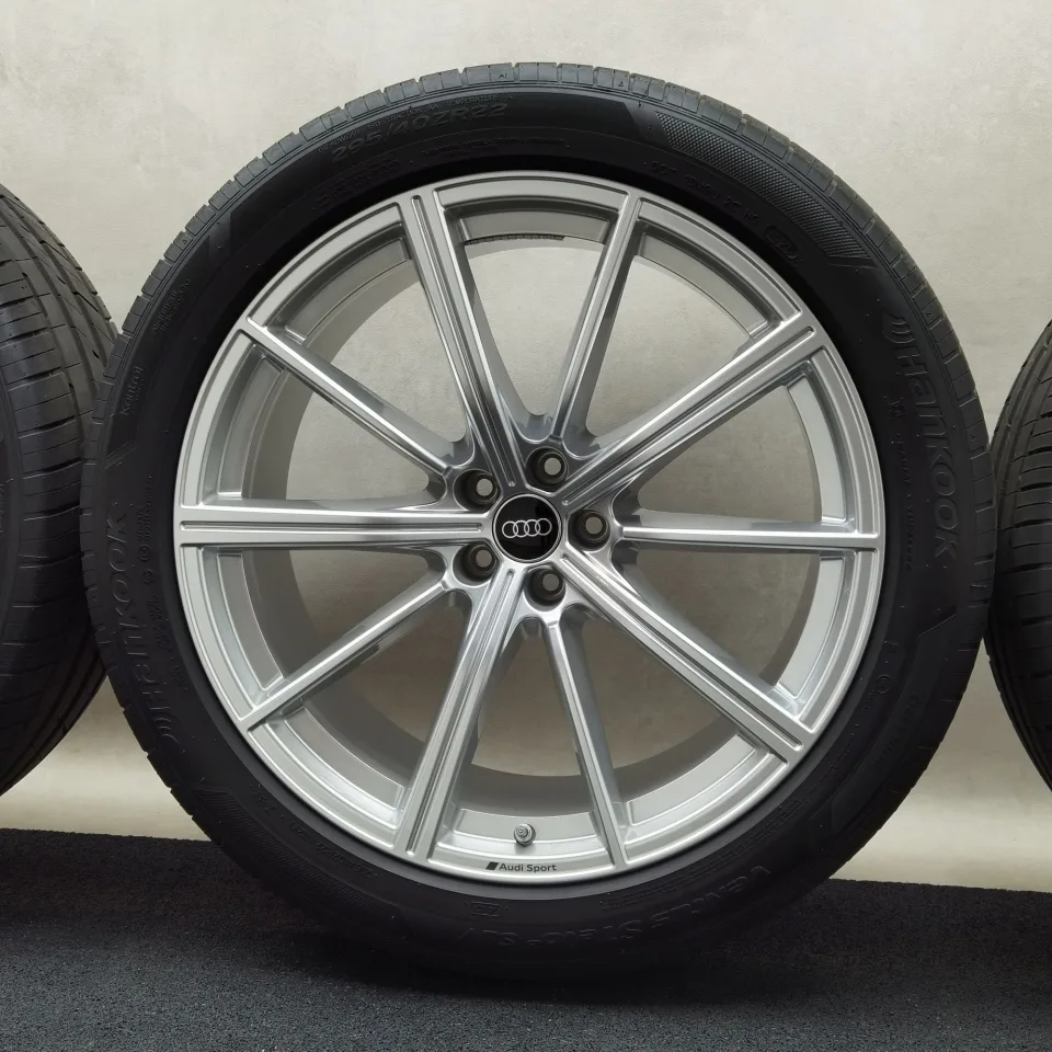 22 Zoll Audi 10-Speichen-Stern Silber Sommerräder / Hankook Ventus S1 evo3 SUV (K127A) 295/40 R22 – Bild 5