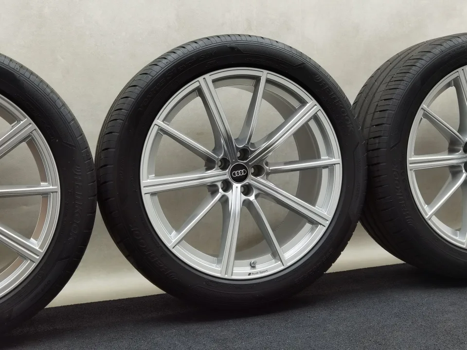 22 Zoll Audi 10-Speichen-Stern Silber Sommerräder / Hankook Ventus S1 evo3 SUV (K127A) 295/40 R22 – Bild 1