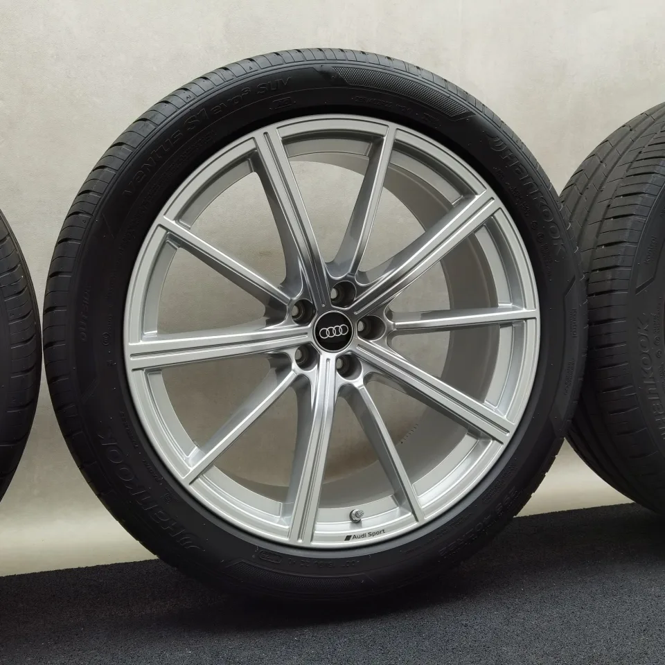 22 Zoll Audi 10-Speichen-Stern Silber Sommerräder / Hankook Ventus S1 evo3 SUV (K127A) 295/40 R22 – Bild 4