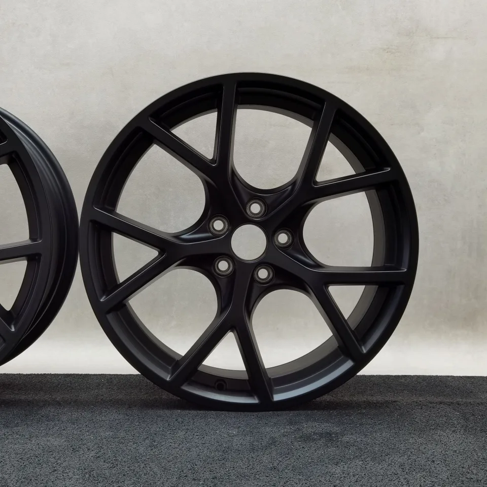 19 Zoll Audi 5-Y-Speichen Schwarz matt Alufelgen – Bild 5