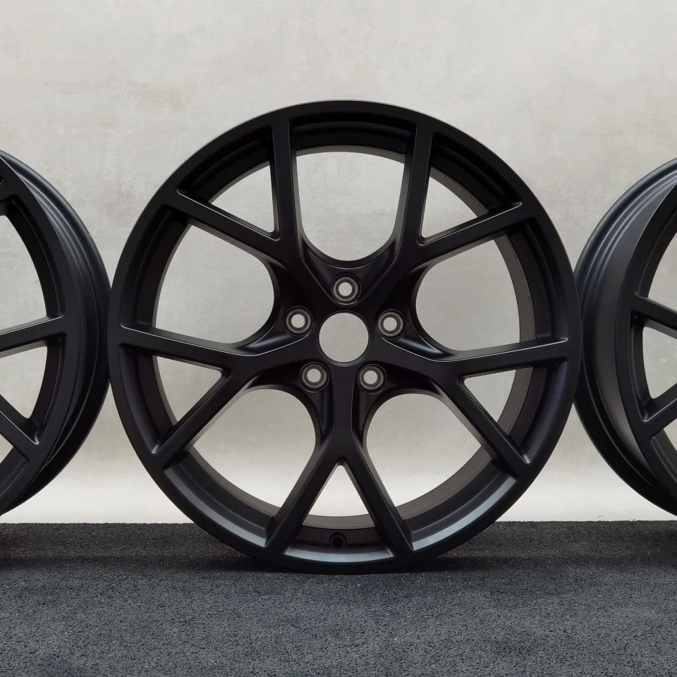 19 Zoll Audi 5-Y-Speichen Schwarz matt Alufelgen – Bild 4