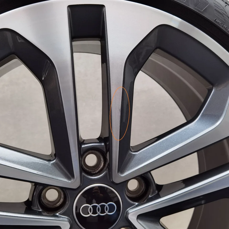 18 Zoll Audi 5-Doppelspeichen Graphitgrau, glanzgedreht Sommerräder / Falken Azenis FK520 (AO) 225/40 R18 – Bild 6