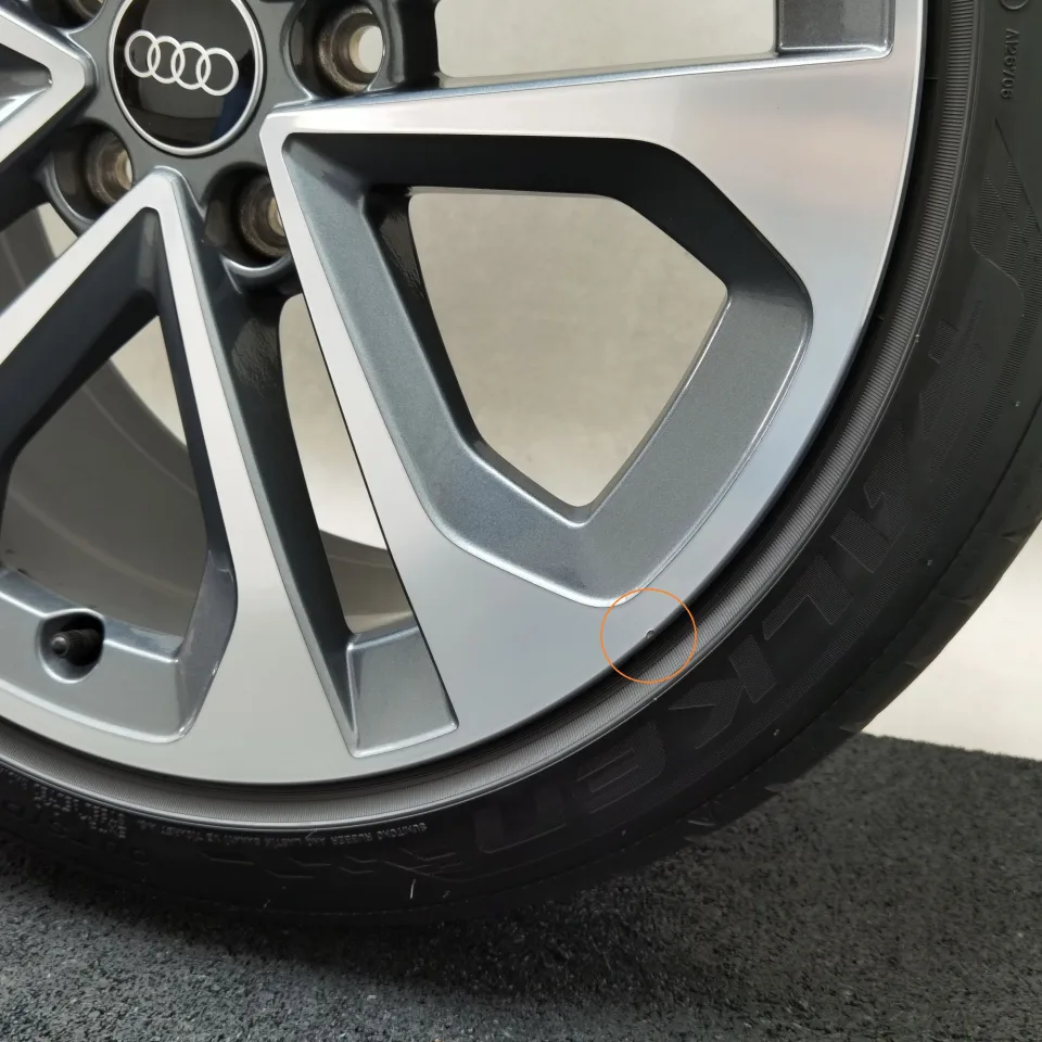 18 Zoll Audi 5-Doppelspeichen Graphitgrau, glanzgedreht Sommerräder / Falken Azenis FK520 (AO) 225/40 R18 – Bild 8