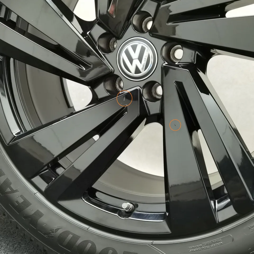 20 Zoll Volkswagen Nevada Schwarz glänzend Winterräder / Goodyear Ultra Grip 8 Performance AO 285/45 R20 – Bild 8